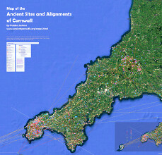 Ancient site alignments in Cornwall - click to view on Google Maps