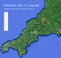 Map of the Ancient Sites of West Cornwall - click to see it on Google Maps