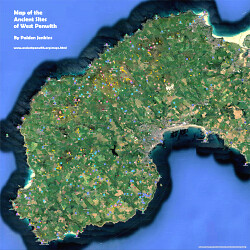 Map of the Ancient Sites in West Penwith - click to view on Google Maps