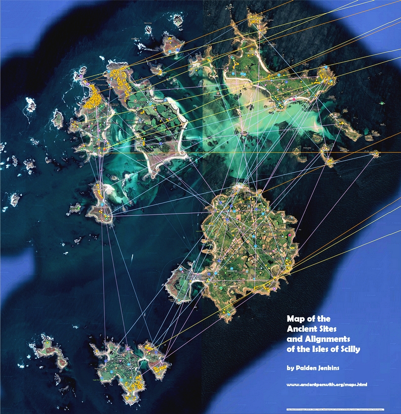 Map of the Ancient Sites and Alignments of the Isles of Scilly