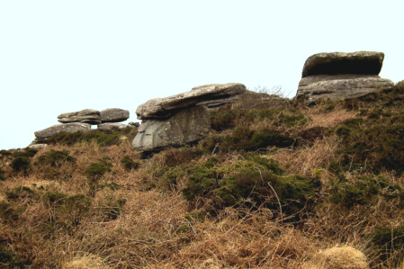 Rocks above Sperris Quoit, Zennor Hill