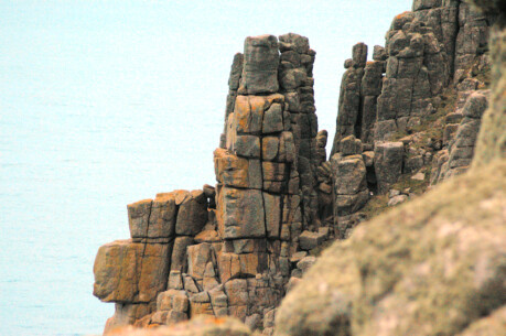 Sentries at Pordenack Point, guarding Britain's Atlantic coast