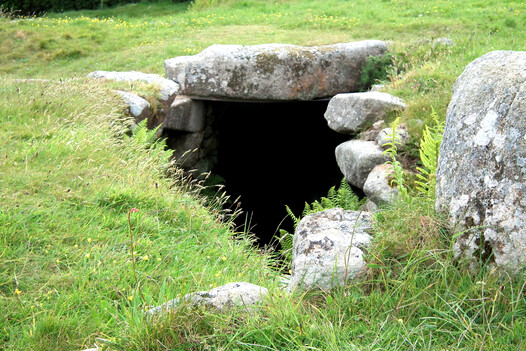 The fogou at Carn Euny - quite big, this one, with a unique round chamber inside that's likely older than the rest of the fogou.