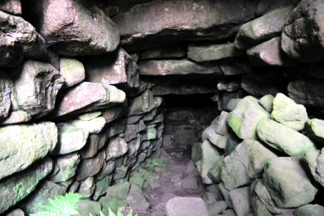 Inside the fogou at Pendeen Vau - this part is called a creep.