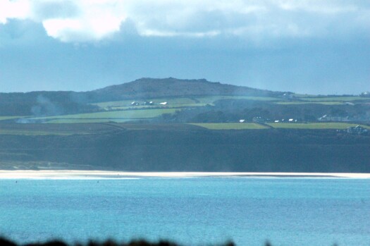 Trencrom Hill from the Towans