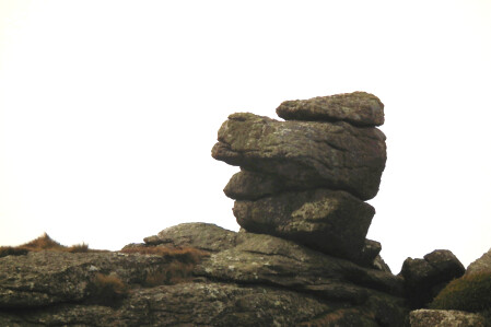 A manifestation of Divine Comedy, Carn Kenidjack.  Could be natural, or could be placed or 'adjusted'