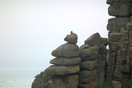 Simulacra watching the passage of time and tide, Pordenack Point
