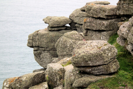 More guardian protectors of the Land of Britain, between Carn Boel and Pordenack Point, Land's End, Cornwall