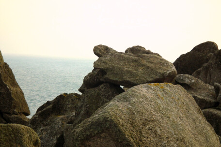 Logan Rock, near Porthcurno, Cornwall