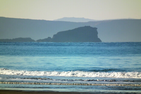 Trencrom Hill from Porthtowan, up the north coast of Cornwall
