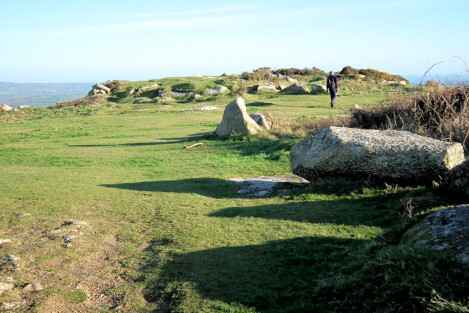 On top of Trencrom Hill