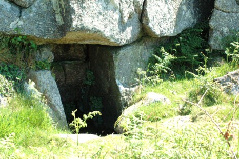 The ancient well on Trencrom Hill